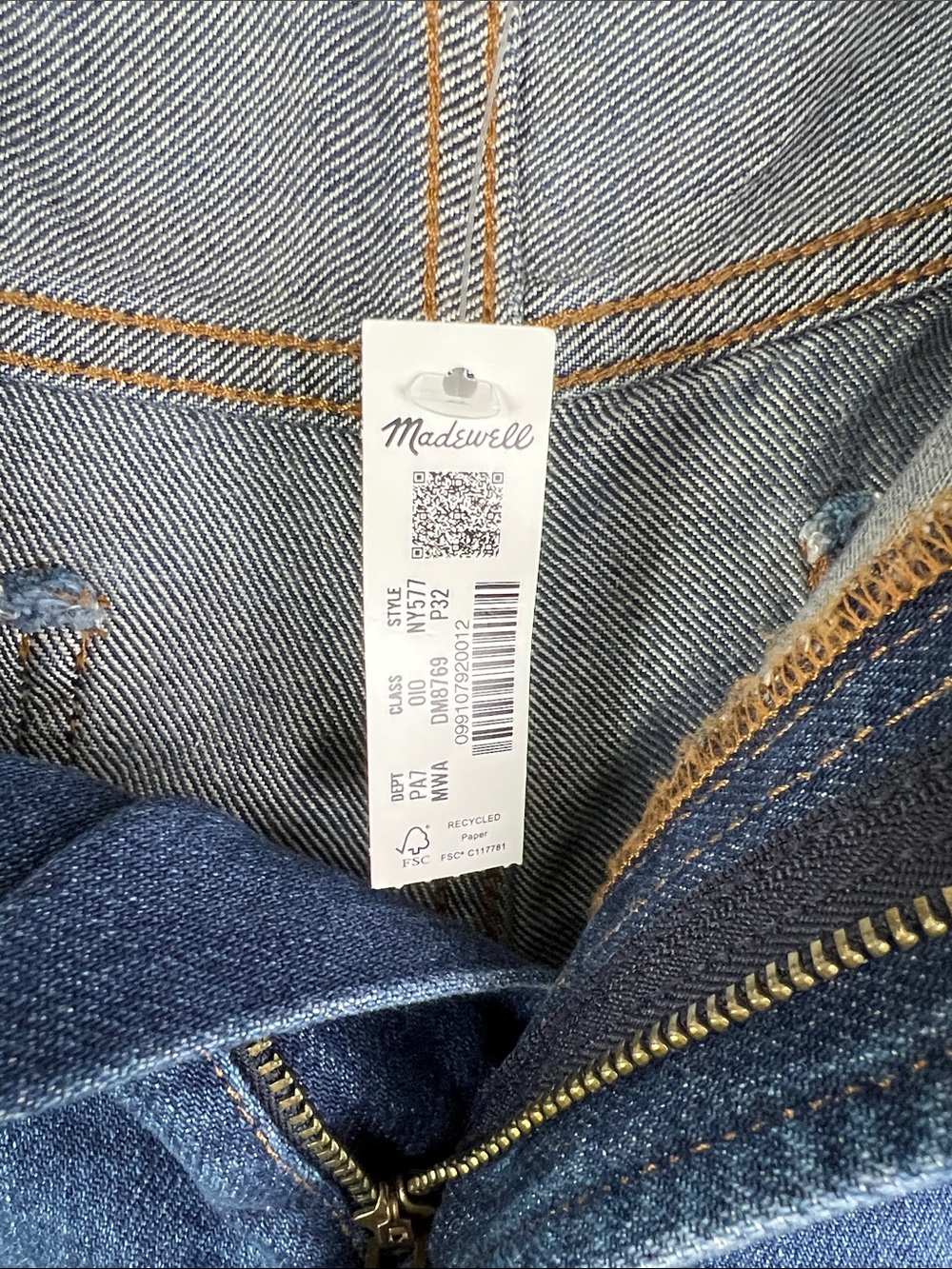 Madewell Softdrape Denim Wide Leg Soft Drape Jeans 32 Petite - Picture 9 of 11